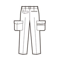 アイトス　カーゴパンツ（2タック）　ネイビー　AZ5374-008-125　1着（直送品）