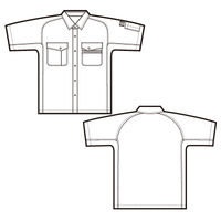 アイトス　半袖シャツ　ネイビー　AZ5376-008-LL　1着（直送品）