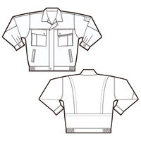 アイトス　長袖サマーブルゾン（無地）　アイボリー　AZ5590-001-5L　1着（直送品）