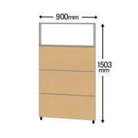 CFパネル　高さ1503mm　幅900mm　クリアコンビパネル　木目調タイプ　シカモア　サンテック　（取寄品）