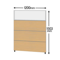 CFパネル　高さ1503mm　幅1200mm　ブロックコンビパネル　木目調タイプ　シカモア　サンテック　（取寄品）