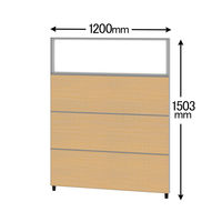 CFパネル　高さ1503mm　幅1200mm　クリアコンビパネル　木目調タイプ　シカモア　サンテック　（取寄品）