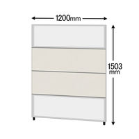 CFパネル　高さ1503mm　幅1200mm　上下樹脂コンビパネル　レザータイプ　アイボリー　サンテック　（取寄品）