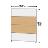 CFパネル　高さ1503mm　幅1200mm　上下樹脂コンビパネル　木目調タイプ　　シカモア　サンテック　　（取寄品）