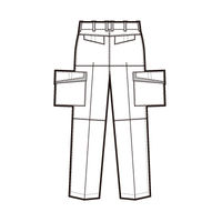 アイトス　カーゴパンツ（2タック）　ディープネイビー×シルバーグレー　AZ5574-008-115　1着（直送品）