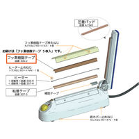 白光 卓上シーラー FV-802 溶着シーラー用 テフロンテープ 306-2 1袋 (5枚)