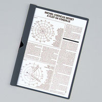 プラス スライドクリップファイル A4タテ ダークグレー 422631 1冊（直送品）