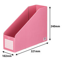 コクヨ ファイルボックス縦・横用A4収容幅94mm ピンク フーE455P 1セット(25冊:1冊×25)