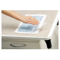 コクヨ デスクマット軟質W オレフィン系樹脂製 両面非転写 透明 1187×687ｍｍ マット厚1.5ｍｍ 下敷き付（グレー） マ-1827M 1枚