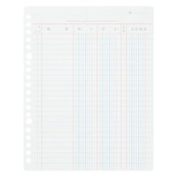 コクヨ 三色刷りルーズリーフA5元帳100枚入 リー150 リ-150 1セット（3冊：1冊×3）