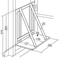 【アウトレット】サンワサプライ　中棚　SH-FDシリーズ　SH-FD1470用　ライトグレー　SH-FDN140　（直送品）