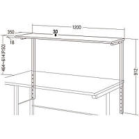 サンワサプライ　サブテーブル　SH-FD1270用　ライトグレー　SH-FDS120　（直送品）