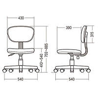 サンワサプライ　低反発OAチェア　オフィスチェア　肘無し　イエロー　SNC-MU1RYK　1脚　（直送品）