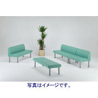 背付ロビーチェアー　ベージュ　（2人掛）　MWC-12AN(2586)　東洋工芸　（取寄品）