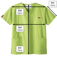 フォーク スクラブ ライム 4L 7000SC-6 1枚　スクラブ