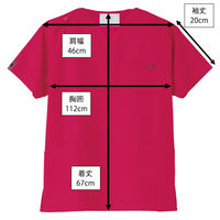 フォーク カラースクラブ7000SC レッド M 7000SC-8 1枚　スクラブ