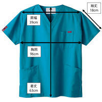 フォーク スクラブ ターコイズ SS 7000SC-11 1枚　スクラブ