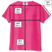 フォーク スクラブ チェリーピンク SS 7000SC-13 1枚　スクラブ