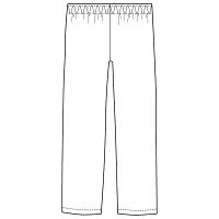 フォーク ストレートパンツ(男女兼用) グリーン 3L 6003SC-4 1枚　スクラブ（直送品）