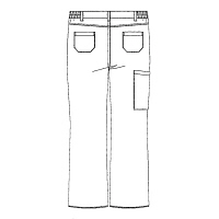 KAZEN ニットパンツ 男女兼用 ホワイト S 156-10（直送品）