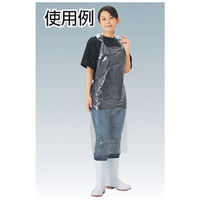 【使い捨てエプロン】 トラスコ中山 ポリエチレン打抜きエプロン （10枚入） TPE-MK クリア 1袋