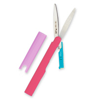 プラス　ツイッギー　フィットカットカーブ携帯はさみ　ピンク　34576