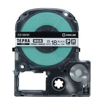 テプラ TEPRA PRO【純正】テープ 強粘着 幅18mm 白ラベル(黒文字) SS18KW 1個 キングジム（直送品）