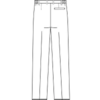 フォーク　男子パンツ　5010CR-1　ホワイト　LL　白衣