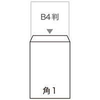 寿堂　コトブキ封筒（クラフト・センター貼り） 角1　500枚