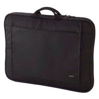 パソコンケース PCバッグ 軽量 ～16.4インチワイドサイズ 取っ手付 フルオープン ブラック BM-IB017BK エレコム 1個（直送品）
