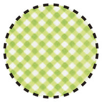 テンダイ 食事介護用エプロン ギンガムチェック グリーン 720083 1枚