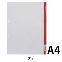 Lホルダー2穴（A4）赤　730　1箱（50枚：5枚入×10袋）