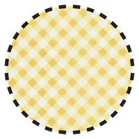 テンダイ 食事介護用エプロン ギンガムチェック イエロー 720090 1セット(5枚:1枚×5)