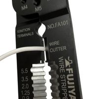 万能電工ペンチ 220mm 絶縁端子用 FA101 フジ矢（直送品）