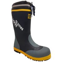 【作業用長靴】 オカモト ワイルドウルフ 爪先鉄芯入りセーフティーブーツ 安全長靴 LL 27cm RMT-70324  1足