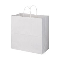 丸紐 クラフト紙手提袋ベーシック 440×430×210 白 1袋（50枚入）  オリジナル