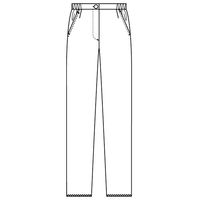 フォーク ストレートパンツ ホワイト S 6006EW-1 1枚　白衣