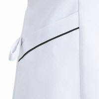 フォーク ワンピース ホワイトXグレー L 3015EW-5 1枚　白衣（直送品）