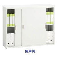 プラス スチールカウンター 書庫型カウンター 幅1250×奥行500×高さ×1000mm 天板メープル 1台（3梱包） 受付台