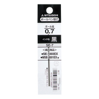 三菱鉛筆(uni)　油性ボールペン替芯　0.7mm　SE-7　黒　1本