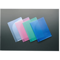 コクヨ クリヤーホルダー<ポケット2>A4(A3二つ折り) フ-T755P 1セット(5枚:1枚×5)