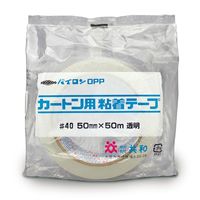 共和　カートン用粘着テープ　No.40　50×50　透明　HS-C0500EA　1巻