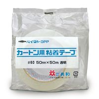 共和 カートン用粘着テープ No.60 透明 幅50mm 長さ50m HS-D0500EA 1巻