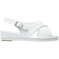 ストリックスデザイン ゆったりクロスサンダル ホワイト LL SK-010 1足　ナースサンダル