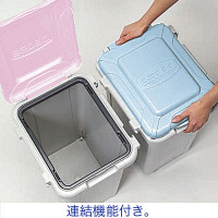 サンコープラスチック 分別ペールジョイント70L ゴミ箱 3色セット（ピンク・ブルー・グリーン） 1セット（3個）