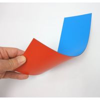 コクヨ マグネットシート 両面 300×100mm 青／赤 マク-320BR 1セット（10枚）