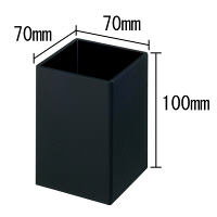 アスクルペンスタンド アクリル 黒  オリジナル