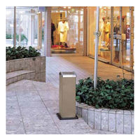 山崎産業 スモーキングＯＳＫー２６０ YS-01L-ID 1個 スタンド式灰皿 角型 吸い殻入れ 屋外 オフィス 幅約260×奥行260×高さ615mm