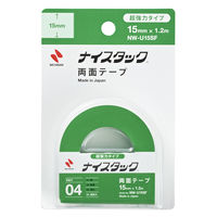 ニチバン 両面テープ ナイスタック 超強力 幅15mm×1.2m NW-U15SF 1セット（3巻：1巻×3）
