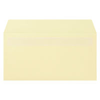 ムトウユニパック ナチュラルカラー封筒 長3横型 クリーム　テープ付 100枚